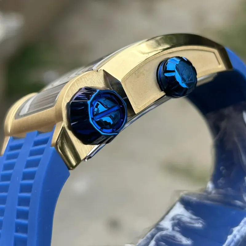 Invicta Akula Skeleton Blue Dial Dual Time Men's Watch- 41727